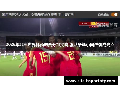 2026年非洲世界杯预选赛分组揭晓 强队争锋小国逆袭成亮点